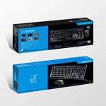 ชุดคีย์บอร์ดเกมมิ่งมืออาชีพลายตาราง Chasing Leopard Q9 1600 DPI พร้อมเมาส์ออปติคอล