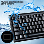 ชุดคีย์บอร์ดเกมมิ่งมืออาชีพลายตาราง Chasing Leopard Q9 1600 DPI พร้อมเมาส์ออปติคอล