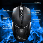 ชุดคีย์บอร์ดเกมมิ่งมืออาชีพลายตาราง Chasing Leopard Q9 1600 DPI พร้อมเมาส์ออปติคอล