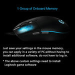 เมาส์เกมมิ่งออปติคอลแบบมีสาย Logitech G102 6 ปุ่ม ไฟ RGB 6000DPI ปรับความเร็วได้ 5 ระดับ ความยาวสาย: 2 เมตร, G102, G102 (สีขาว)