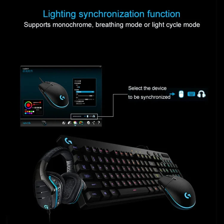 เมาส์เกมมิ่งออปติคอลแบบมีสาย Logitech G102 6 ปุ่ม ไฟ RGB 6000DPI ปรับความเร็วได้ 5 ระดับ ความยาวสาย: 2 เมตร, G102, G102 (สีขาว)