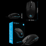 เมาส์เกมมิ่งออปติคอลแบบมีสาย Logitech G102 6 ปุ่ม ไฟ RGB 6000DPI ปรับความเร็วได้ 5 ระดับ ความยาวสาย: 2 เมตร, G102, G102 (สีขาว)