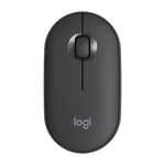 เมาส์ออปติคอลไร้สายบลูทูธ Logitech Pebble รูปก้อนหินบาง 3 ปุ่ม 1000DPI เงียบ ระยะไร้สาย: 10 เมตร