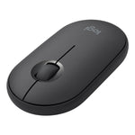 เมาส์ออปติคอลไร้สายบลูทูธ Logitech Pebble รูปก้อนหินบาง 3 ปุ่ม 1000DPI เงียบ ระยะไร้สาย: 10 เมตร