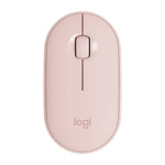 เมาส์ออปติคอลไร้สายบลูทูธ Logitech Pebble รูปก้อนหินบาง 3 ปุ่ม 1000DPI เงียบ ระยะไร้สาย: 10 เมตร
