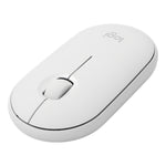 เมาส์ออปติคอลไร้สายบลูทูธ Logitech Pebble รูปก้อนหินบาง 3 ปุ่ม 1000DPI เงียบ ระยะไร้สาย: 10 เมตร