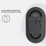 เมาส์ออปติคอลไร้สายบลูทูธ Logitech Pebble รูปก้อนหินบาง 3 ปุ่ม 1000DPI เงียบ ระยะไร้สาย: 10 เมตร