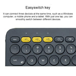 Logitech K380 Portable Multi-Device Wireless Bluetooth Keyboard, K380