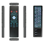 T6 เมาส์แอร์รุ่นไฟสีสันสดใส 2.4GHz พร้อมแป้นพิมพ์ไร้สาย ควบคุมระยะไกลพร้อมทัชแพดและการเรียนรู้ IR สำหรับ PC, Android TV Box / สมาร์ททีวี, อุปกรณ์มัลติมีเดีย รุ่น T6