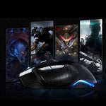 เมาส์เกมมีสาย USB AULA ซีรีส์ SoulKiller II ไฟสีสัน 7D ความละเอียดสูงสุด 3500 DPI, SoulKiller II(B)