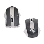 เมาส์ออปติคอลไร้สายชาร์จได้ MZ-011 2.4GHz 1600DPI พร้อมฟังก์ชัน HUB, สีดำ, ดำเงิน, ขาว + น้ำเงินรอยัล, ขาวมุก, น้ำเงิน, เงิน