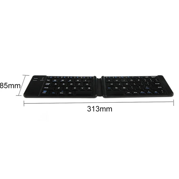 คีย์บอร์ดไร้สาย Bluetooth พับได้ K018 ชาร์จ USB 67 ปุ่ม