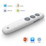 Doosl DSIT007 ปากการีโมทไร้สายชาร์จไฟได้สำหรับการนำเสนอ Powerpoint 2.4GHz ระยะควบคุม: 10m (สีขาว), DSIT007