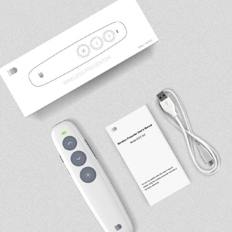Doosl DSIT007 ปากการีโมทไร้สายชาร์จไฟได้สำหรับการนำเสนอ Powerpoint 2.4GHz ระยะควบคุม: 10m (สีขาว), DSIT007