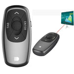 Doosl DSIT011 รีโมทควบคุมการนำเสนอ PowerPoint ขนาดเล็กชาร์จไฟได้ 2.4GHz ระยะควบคุม: 100m (สีดำ)