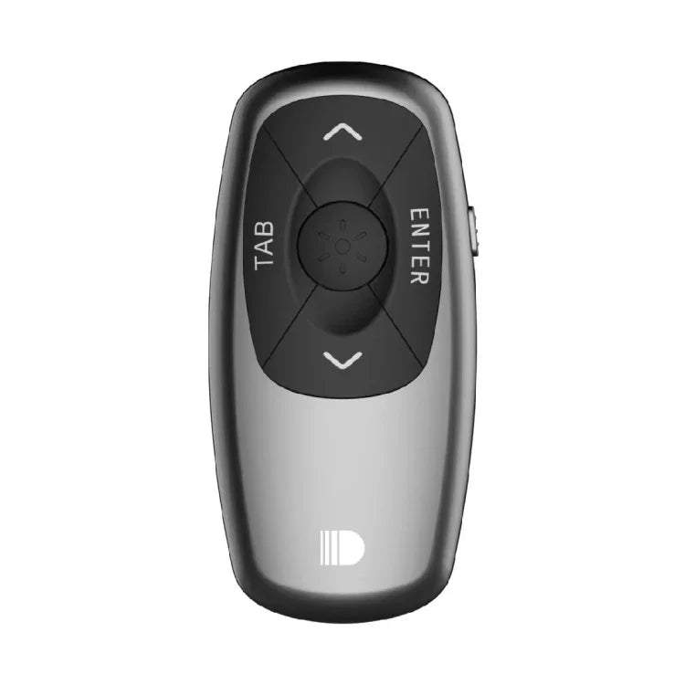 Doosl DSIT011 รีโมทควบคุมการนำเสนอ PowerPoint ขนาดเล็กชาร์จไฟได้ 2.4GHz ระยะควบคุม: 100m (สีดำ)