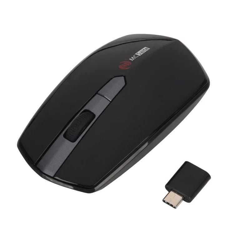 เมาส์ออปติคอลไร้สาย MCSaite MC-369AG USB-C / Type-C 1600DPI ปรับความเร็วได้ 3 ระดับ 4 ปุ่ม