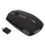 เมาส์ออปติคอลไร้สาย MCSaite MC-369AG USB-C / Type-C 1600DPI ปรับความเร็วได้ 3 ระดับ 4 ปุ่ม