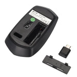 เมาส์ออปติคอลไร้สาย MCSaite MC-369AG USB-C / Type-C 1600DPI ปรับความเร็วได้ 3 ระดับ 4 ปุ่ม