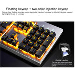 ชุดคีย์บอร์ดไฟ RGB พร้อมเมาส์ออปติคอลไร้เสียง YINDIAO K002 แบบมีสาย สัมผัสเหมือนเครื่องกล, ไฟ RGB / ไร้เสียง / สีดำ, ไฟ RGB / สีขาว