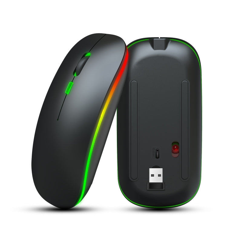 เมาส์ไร้สายไร้เสียงสีสันสดใส 4 ปุ่ม HXSJ M40 2.4G