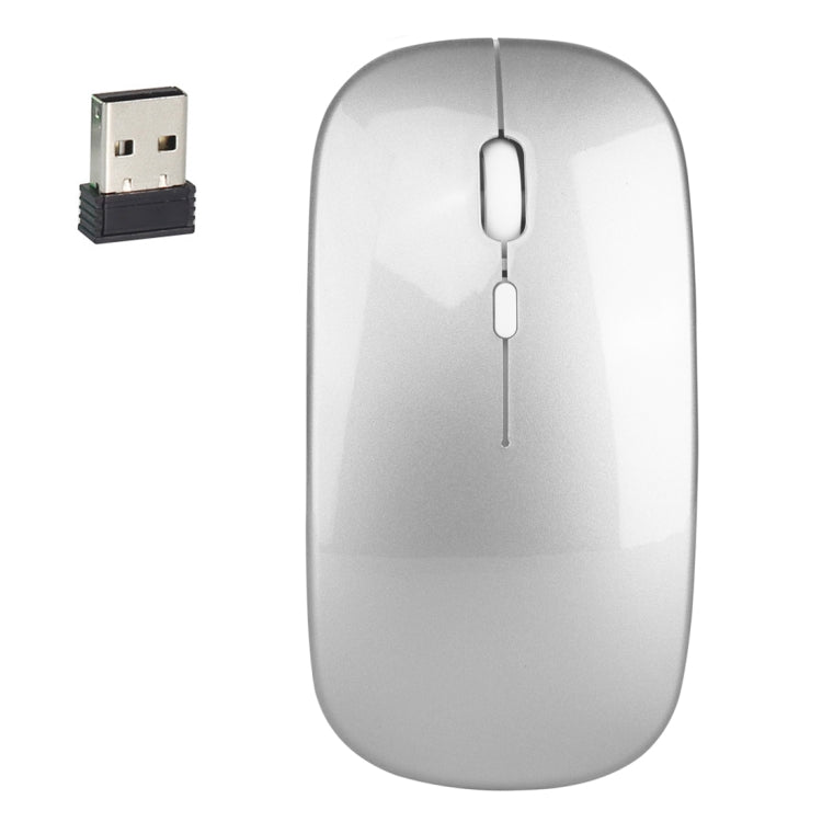 เมาส์ออปติคอลไร้เสียงไร้สาย 2.4GHz ปรับความละเอียด 1600DPI 3 ระดับ HXSJ M80 สีทอง ทองกุหลาบ เงิน ขาว ดำ เทา