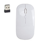 เมาส์ออปติคอลไร้เสียงไร้สาย 2.4GHz ปรับความละเอียด 1600DPI 3 ระดับ HXSJ M80 สีทอง ทองกุหลาบ เงิน ขาว ดำ เทา