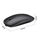 เมาส์ออปติคอลไร้เสียงไร้สาย 2.4GHz ปรับความละเอียด 1600DPI 3 ระดับ HXSJ M80 สีทอง ทองกุหลาบ เงิน ขาว ดำ เทา