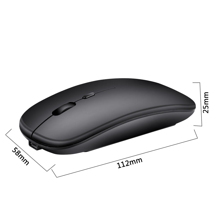 เมาส์ออปติคอลไร้เสียงไร้สาย 2.4GHz ปรับความละเอียด 1600DPI 3 ระดับ HXSJ M80 สีทอง ทองกุหลาบ เงิน ขาว ดำ เทา
