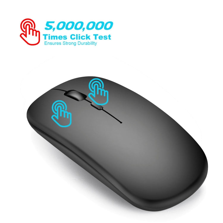 เมาส์ออปติคอลไร้เสียงไร้สาย 2.4GHz ปรับความละเอียด 1600DPI 3 ระดับ HXSJ M80 สีทอง ทองกุหลาบ เงิน ขาว ดำ เทา