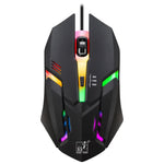 เมาส์เกมมิ่งมีสาย Chasing Leopard K2 USB พร้อมไฟ LED 1600DPI ปรับความเร็วได้ 3 ระดับ ความยาว: 1.3m, รุ่น K2