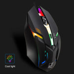 เมาส์เกมมิ่งมีสาย Chasing Leopard K2 USB พร้อมไฟ LED 1600DPI ปรับความเร็วได้ 3 ระดับ ความยาว: 1.3m, รุ่น K2