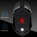 เมาส์เกมมิ่งมีสาย Chasing Leopard K2 USB พร้อมไฟ LED 1600DPI ปรับความเร็วได้ 3 ระดับ ความยาว: 1.3m, รุ่น K2