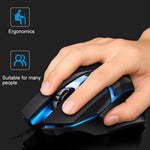 เมาส์เกมมิ่งมีสาย Chasing Leopard K2 USB พร้อมไฟ LED 1600DPI ปรับความเร็วได้ 3 ระดับ ความยาว: 1.3m, รุ่น K2