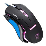 เมาส์เกมมิ่งมีสาย Chasing Leopard T7 USB 6 ปุ่ม 2400DPI ปรับความเร็วได้ 3 ระดับ พร้อมไฟหลังและน้ำหนักในตัว ความยาว: 1.8m, รุ่น T7