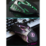 เมาส์เกมมิ่งมีสาย iMICE V5 USB 7 ปุ่ม 4000 DPI พร้อมไฟหลังสีสันสดใส สำหรับคอมพิวเตอร์ PC แล็ปท็อป, รุ่น V5 (สีขาว)