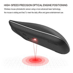 HXSJ T23 Bluetooth 5.0 + Bluetooth 3.0 + 2.4GHz Wireless Three Modes 4-Keys 1600 DPI Adjustable Ergonomics Optical Mouse, T23 Black