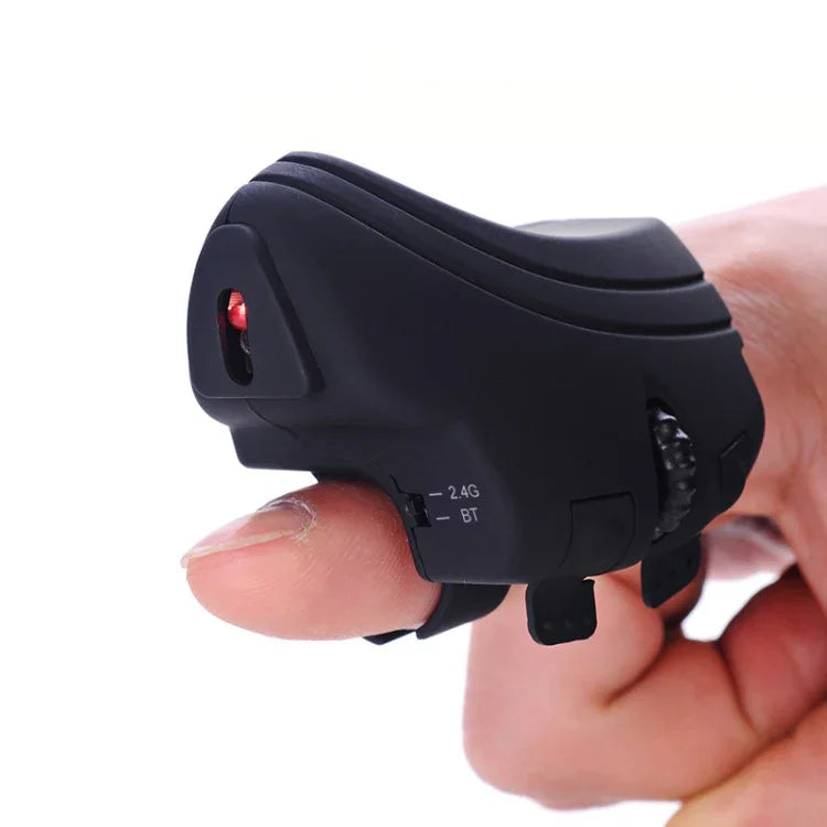 เมาส์แหวนไร้สายชาร์จซ้ำได้ GM306DM Bluetooth + 2.4GHz สองโหมด สำหรับนิ้วขี้เกียจ