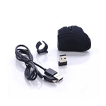 เมาส์แหวนไร้สายชาร์จซ้ำได้ GM306DM Bluetooth + 2.4GHz สองโหมด สำหรับนิ้วขี้เกียจ