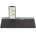 คีย์บอร์ดไร้สาย Logitech K580 แบบบางและเบา ใช้งานได้หลายอุปกรณ์ พร้อมที่วางโทรศัพท์