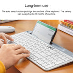 คีย์บอร์ดไร้สาย Logitech K580 แบบบางและเบา ใช้งานได้หลายอุปกรณ์ พร้อมที่วางโทรศัพท์