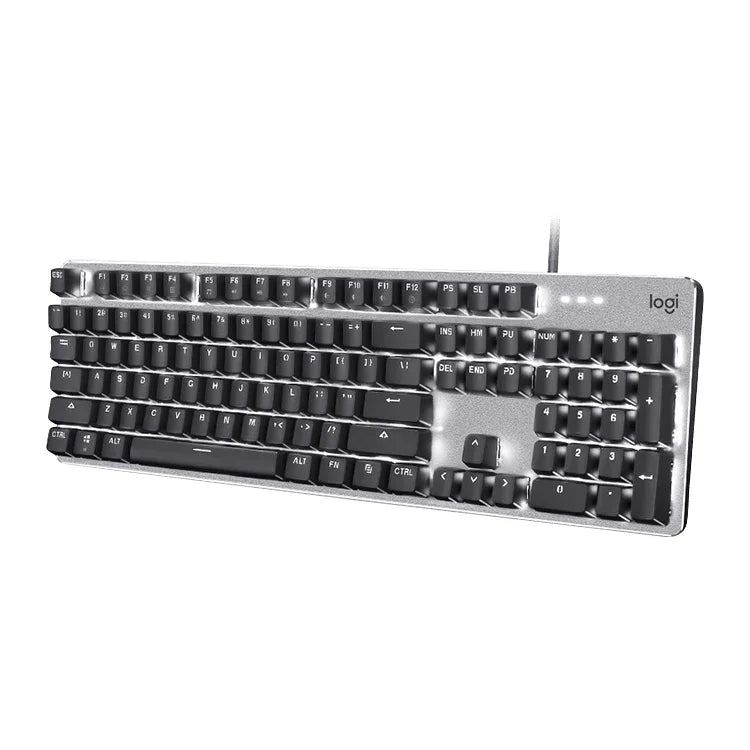 Logitech K845 คีย์บอร์ดกลไกมีสายพร้อมไฟหลัง CHERRY Blue Axis, ความยาวสาย: 1.8m, CHERRY Blue Axis