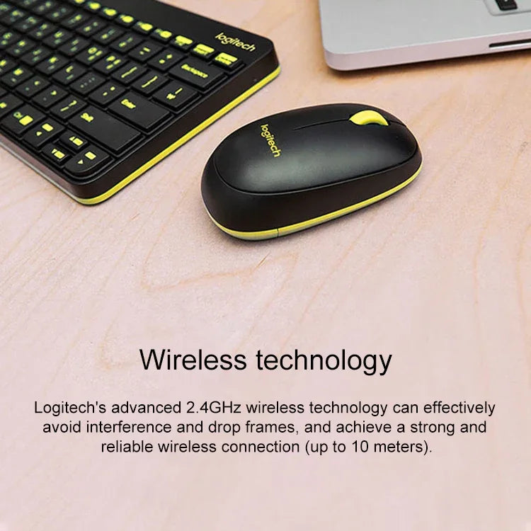 Logitech MK240 ชุดคีย์บอร์ดและเมาส์ไร้สาย Nano