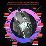 HXSJ J200 เมาส์เกมมิ่งกลไกมีสาย E-sports ปุ่มโปรแกรมได้ 7 ปุ่ม พร้อมไฟ