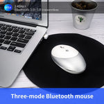 HXSJ T36 เมาส์บลูทูธไร้สาย 2.4G Bluetooth 5.0+3.0 สามโหมดดีไซน์เงียบ