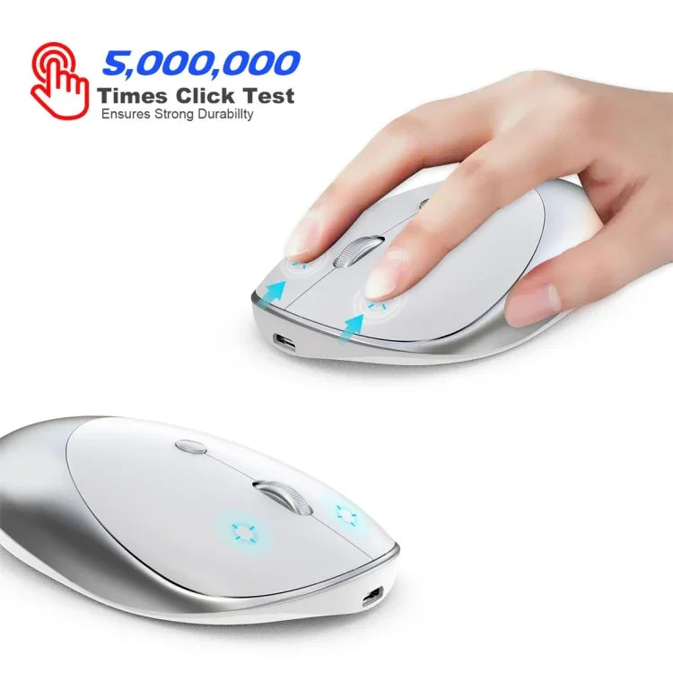 HXSJ T36 เมาส์บลูทูธไร้สาย 2.4G Bluetooth 5.0+3.0 สามโหมดดีไซน์เงียบ