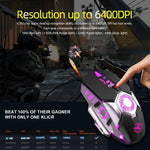 HXSJ J700 เมาส์เกมมิ่งมีสาย E-sports พร้อมไฟสีสันโปรแกรมได้, รุ่น J700