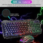 ชุดคีย์บอร์ดเกมมิ่ง SHIPADOO D620 104 ปุ่ม มีสาย พร้อมไฟ RGB สีแตก และเมาส์ สำหรับแล็ปท็อป, พีซี
