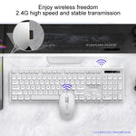 ชุดคีย์บอร์ดและเมาส์ไร้สายสำนักงานธุรกิจ YINDIAO V3 Max แบบเงียบ