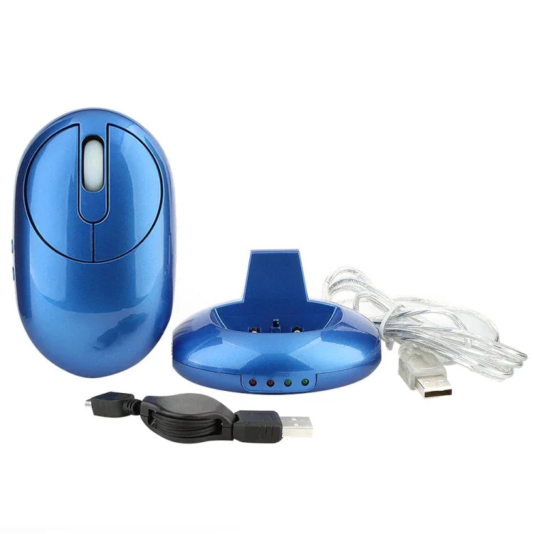 เมาส์ออปติคอลไร้สายชาร์จได้ 2.4G 1200 DPI พร้อม USB HUB 3 พอร์ต / แท่นชาร์จ รุ่น MZ-012